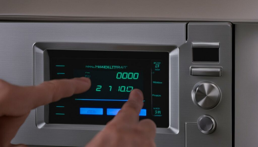 troubleshooting clock setting on Hamilton Beach microwave