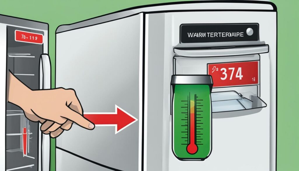 troubleshooting refrigerator hot spot between doors