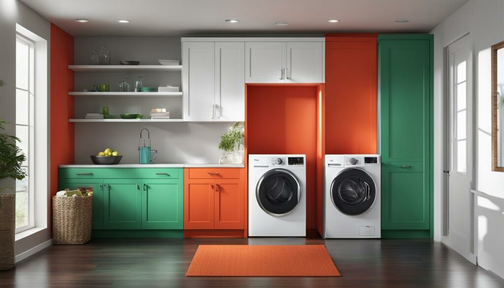 updating laundry appliances with a fresh coat of paint