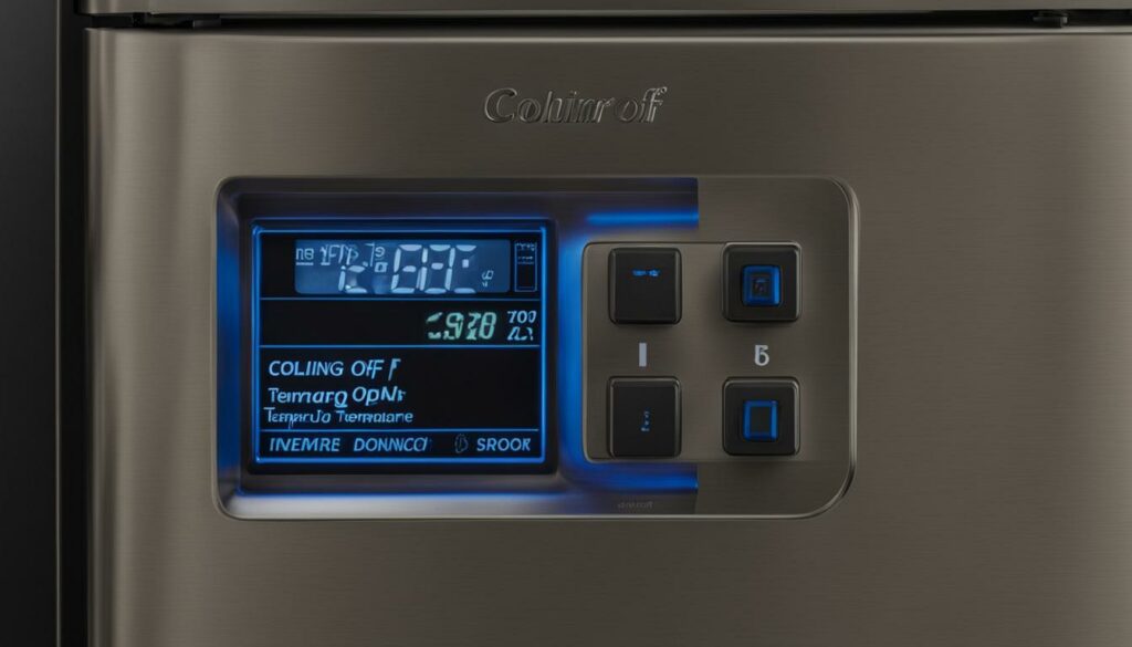 whirlpool refrigerator cooling off feature