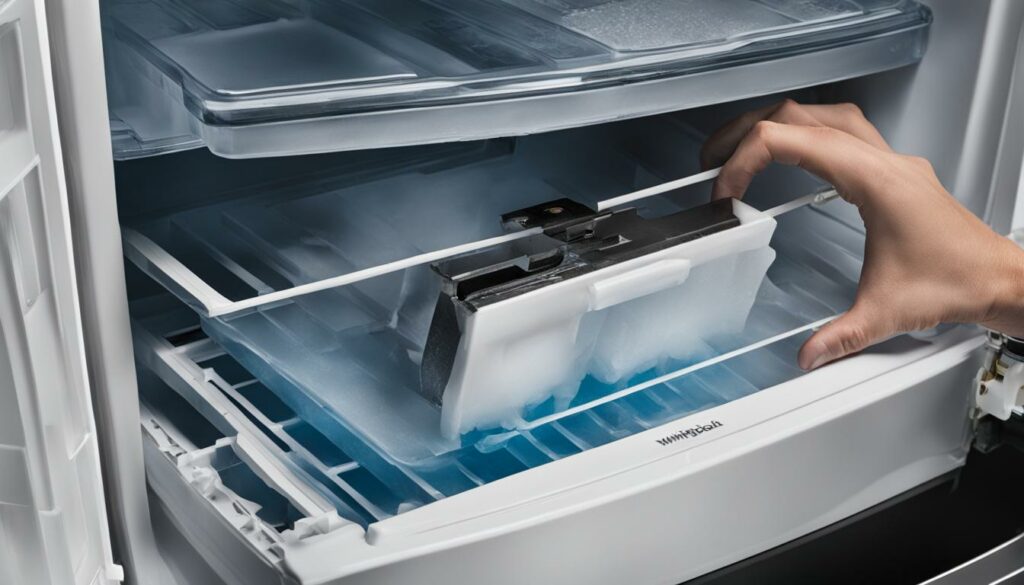 whirlpool refrigerator leaking water from freezer