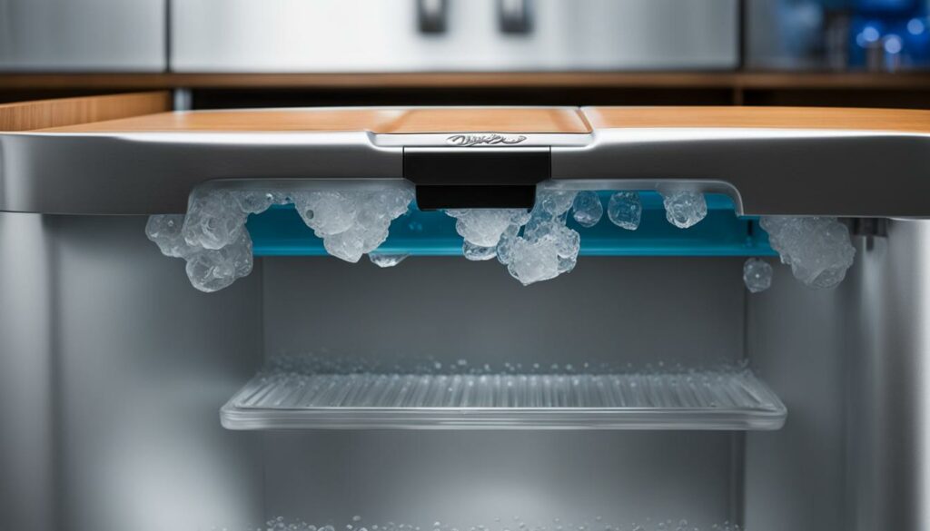 whirlpool refrigerator leaking water from ice dispenser