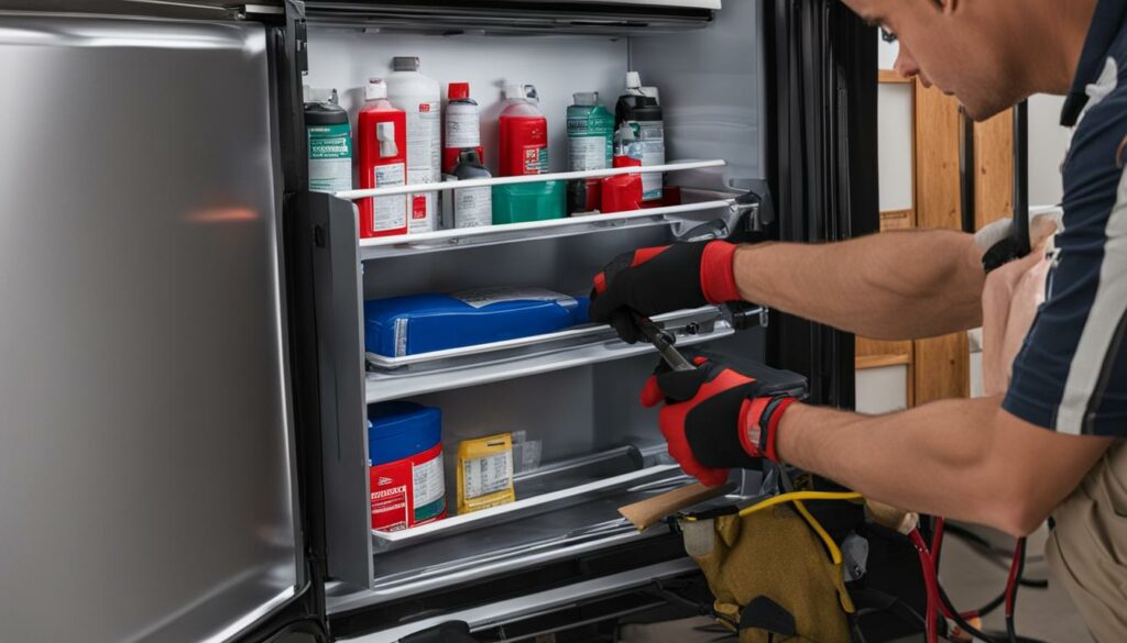safety precautions for removing Norcold RV refrigerator