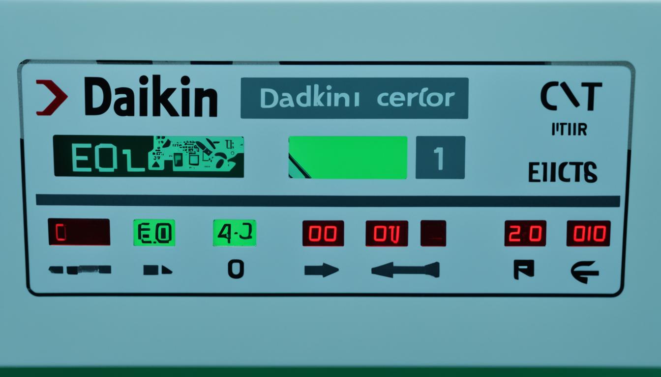 daikin air conditioner fault codes