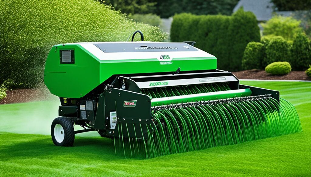 efficient grass seeding machine