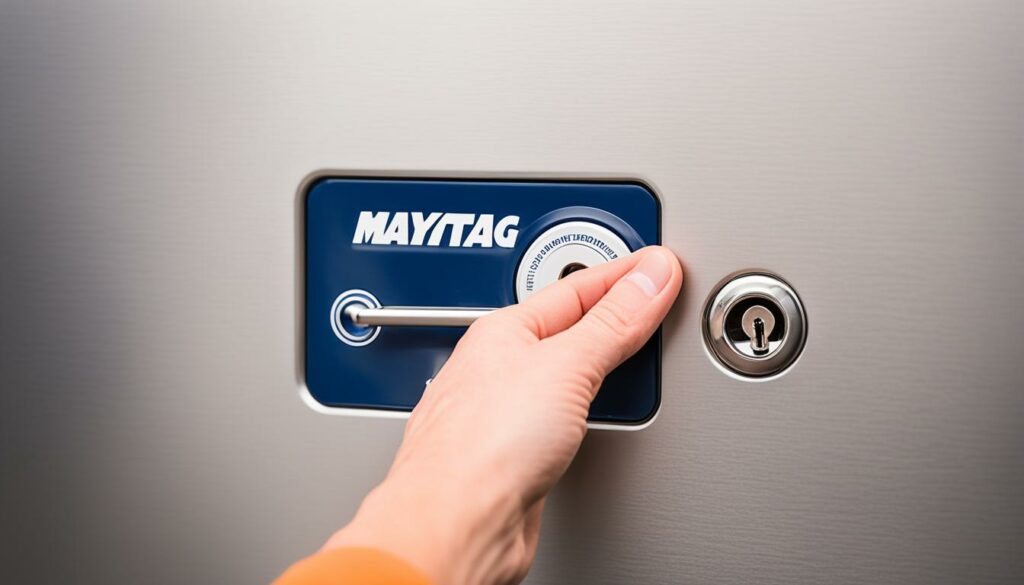 unlocking a Maytag washer