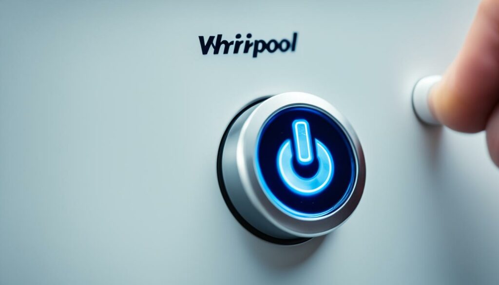 whirlpool washer reset button